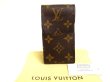 Photo1: LOUIS VUITTON Monogram Leather Brown Cigarette Cases #a954