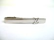 Photo11: LOUIS VUITTON Silver Steel LV Motif Necktie Pin Tie Clip #a955