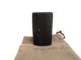Photo: BOTTEGA VENETA Black Leather Silver H/W 4 Pics Key Chain #a960