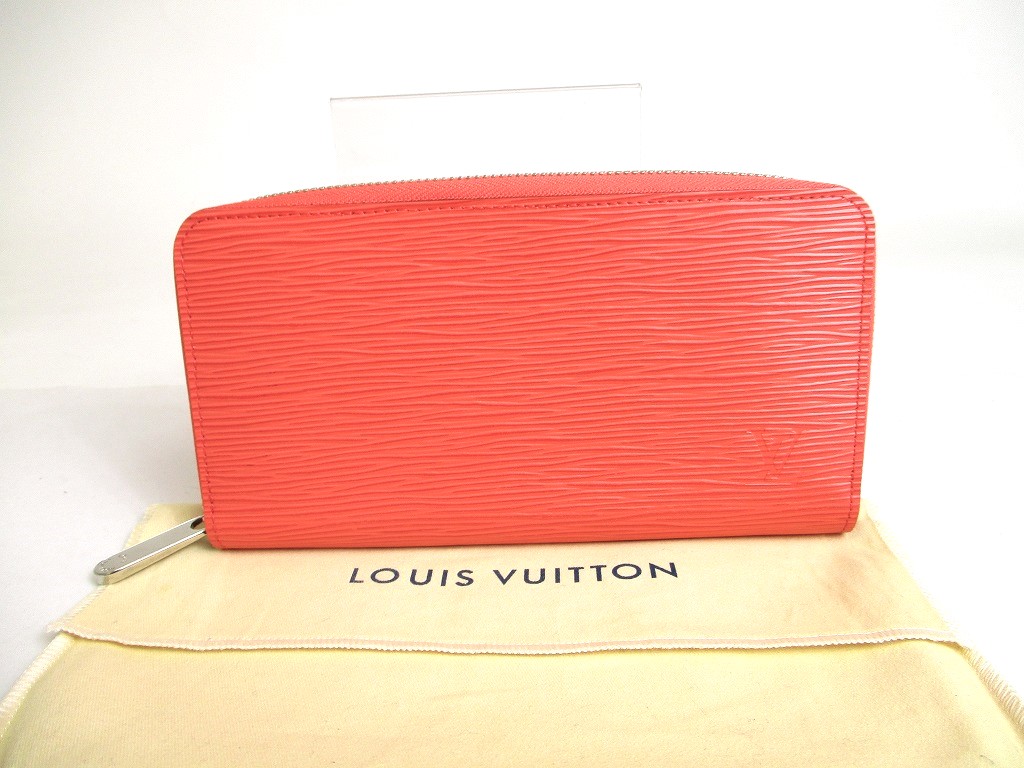 Photo1: LOUIS VUITTON Epi Poppypetale Leather Round Zip Zippy Wallet Purse #a350