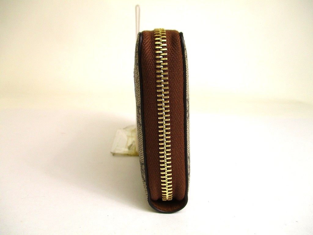 Photo3: GUCCI GG Coating Canvas Leather Butterfly Motif Round Zip Wallet #a907