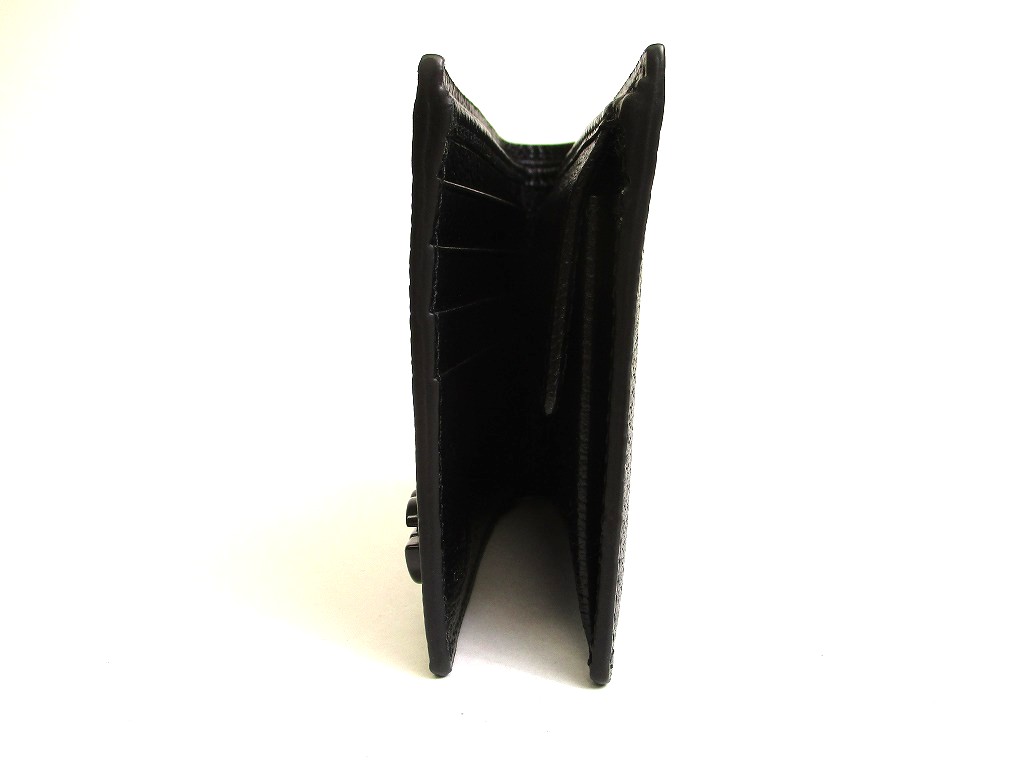 Photo4: GUCCI GG Marmont Black Leather Bifold Wallet Compact Wallet #a917