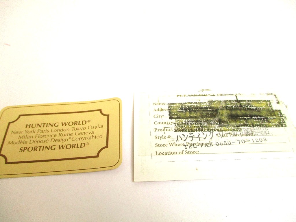 Photo11: HUNTING WORLD Black Canvas and Navy Leather Bifold Wallet #a922