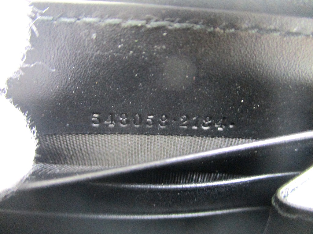 Photo11: GUCCI Cat Guccissima Black Leather Round Zip Long Wallet #a926