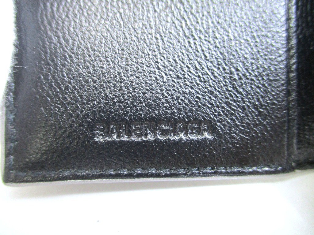 Photo10: BALENCIAGA Gray Glitter Leather Silver H/W 6 Pics Key Chain #a936