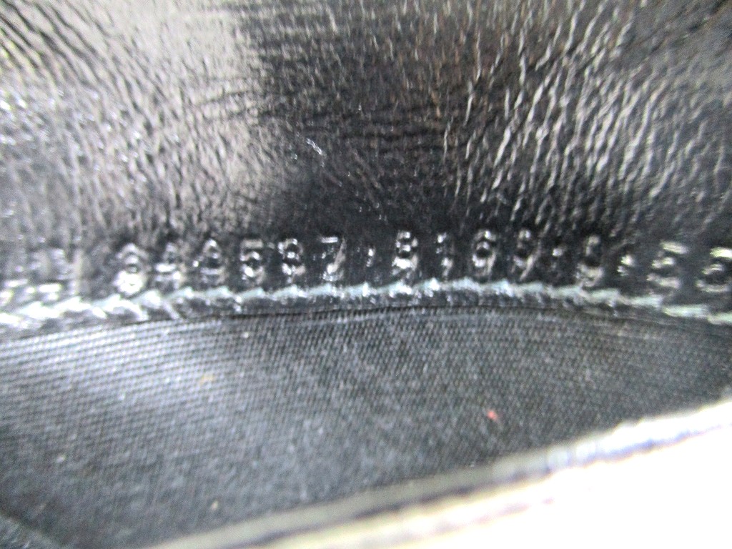 Photo11: BALENCIAGA Gray Glitter Leather Silver H/W 6 Pics Key Chain #a936