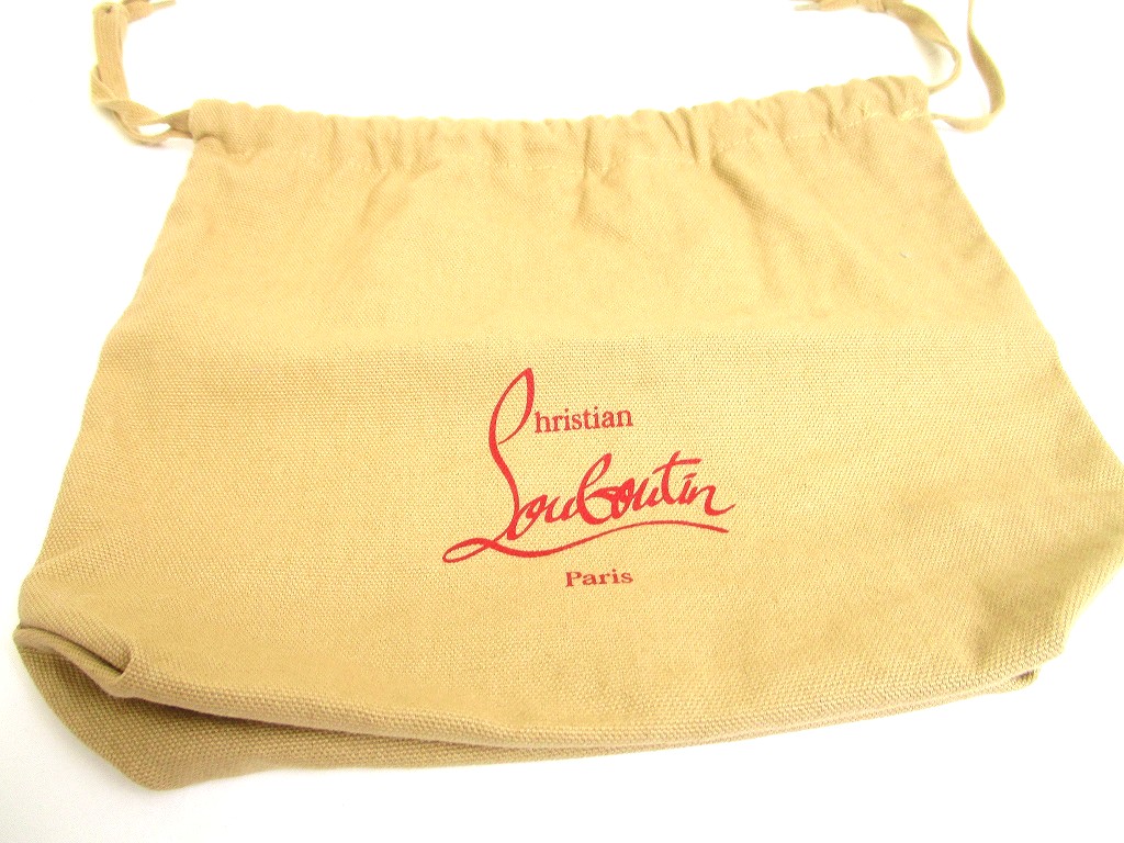 Photo12: Christian Louboutin Red Nylon Waist Packs Belt Bag Pouch #a946